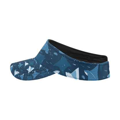 Manta Ray Pattern Print Design 02 Unisex Sun Visor