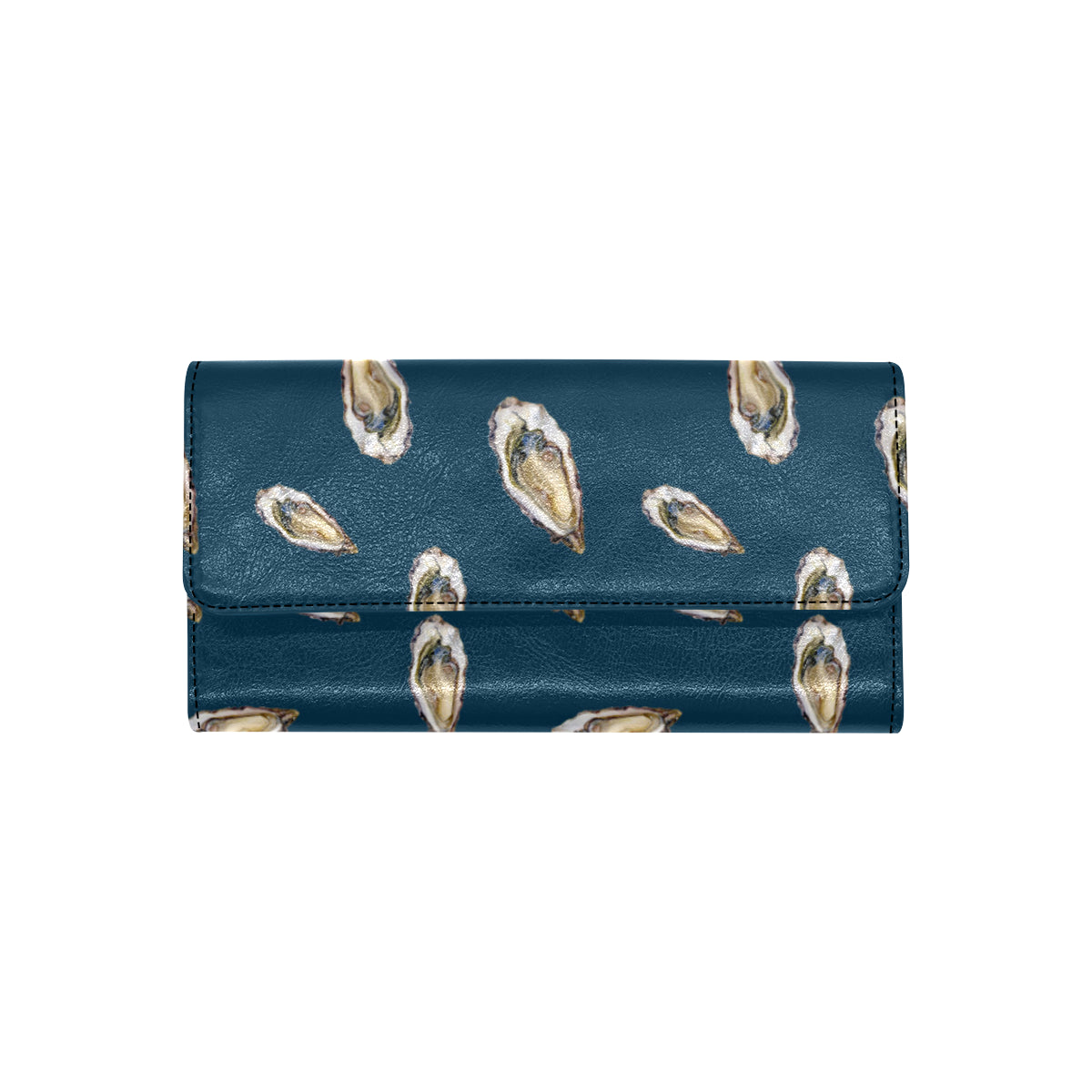 Oyster Pattern Print Design 03 Women's Trifold Wallet