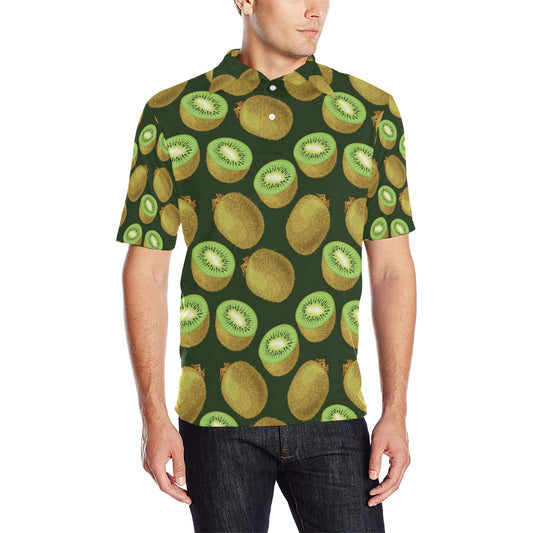 Kiwi Pattern Print Design KW04 Men Polo Shirt