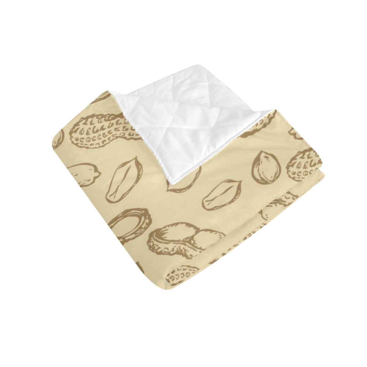 Peanut Pattern Print Design A02 Premium Quilt