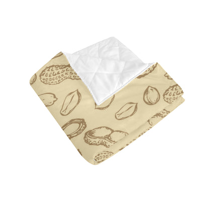 Peanut Pattern Print Design A02 Premium Quilt