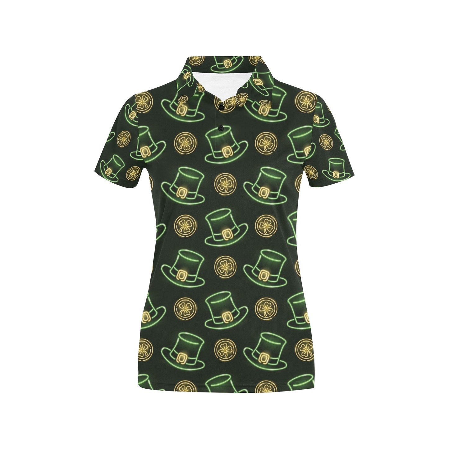 St Patricks Day Print Design LKS308 Women's Polo Shirt