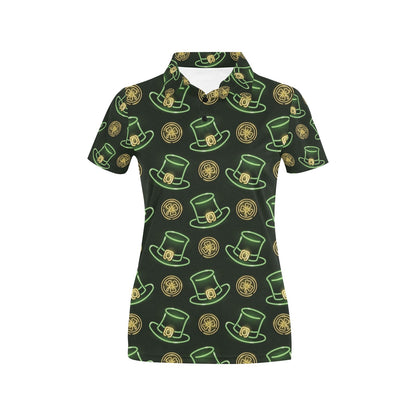St Patricks Day Print Design LKS308 Women's Polo Shirt