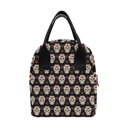 Sugar Skull Print Design LKS304 Insulated Lunch Bag