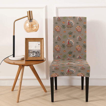 Thanksgiving Print Design LKS306 Dining Chair Slipcover