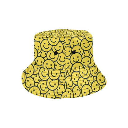 Smiley Face Emoji Print Design LKS302 Unisex Bucket Hat