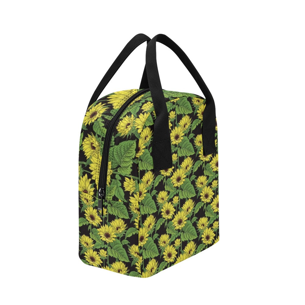 Sunflower Print Design LKS3010 Insulated Lunch Bag