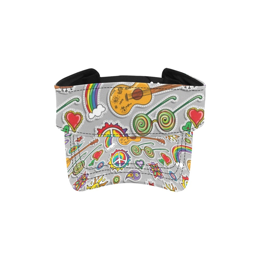 Hippie Print Design LKS306 Unisex Sun Visor