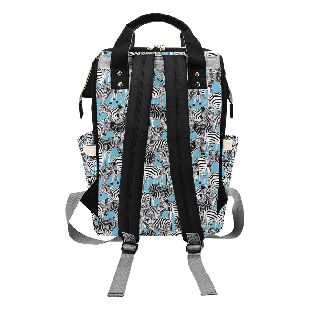 Zebra Print Design LKS305 Diaper Bag Backpack