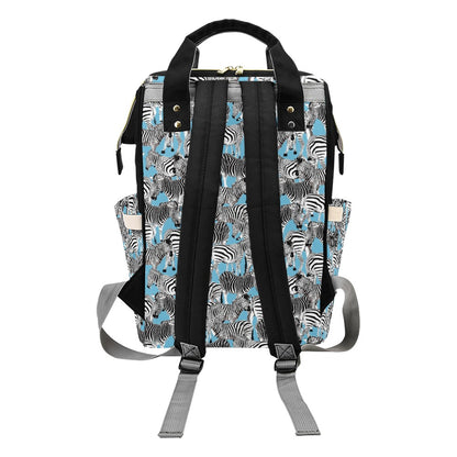 Zebra Print Design LKS305 Diaper Bag Backpack