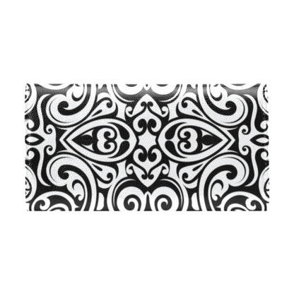 Polynesian Tattoo Pattern Women's Trifold Wallet