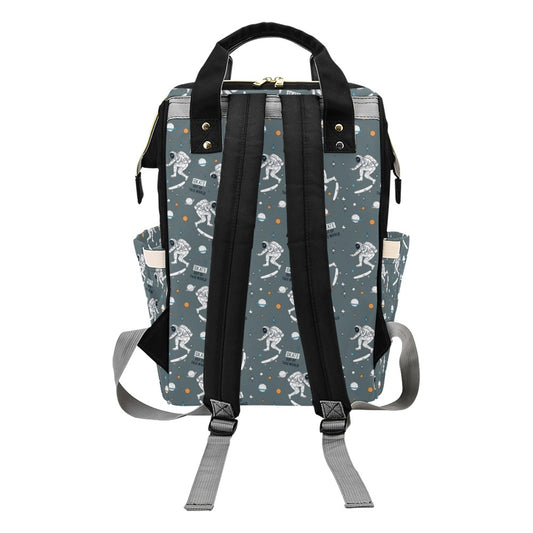 Skateboard Print Design LKS306 Diaper Bag Backpack