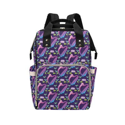 Harp Print Design LKS403 Diaper Bag Backpack