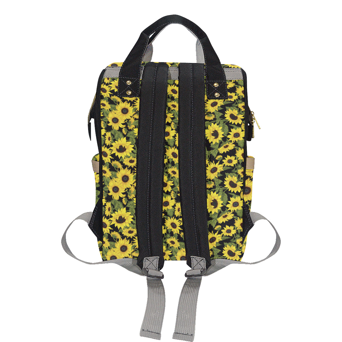 Sunflower Fresh Bright Color Print Diaper Bag Backpack
