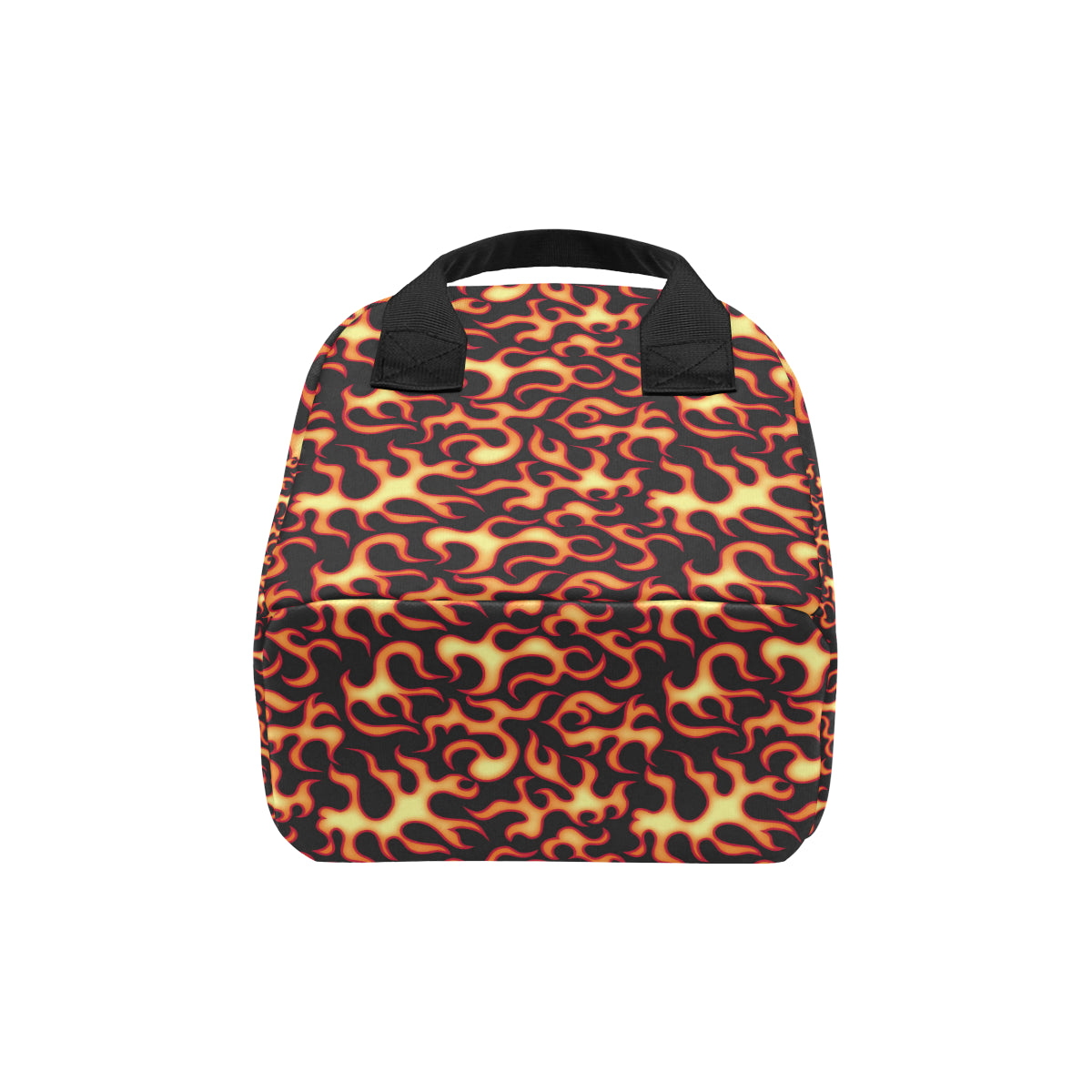 Flame Fire Themed Print Insulated Lunch Bag