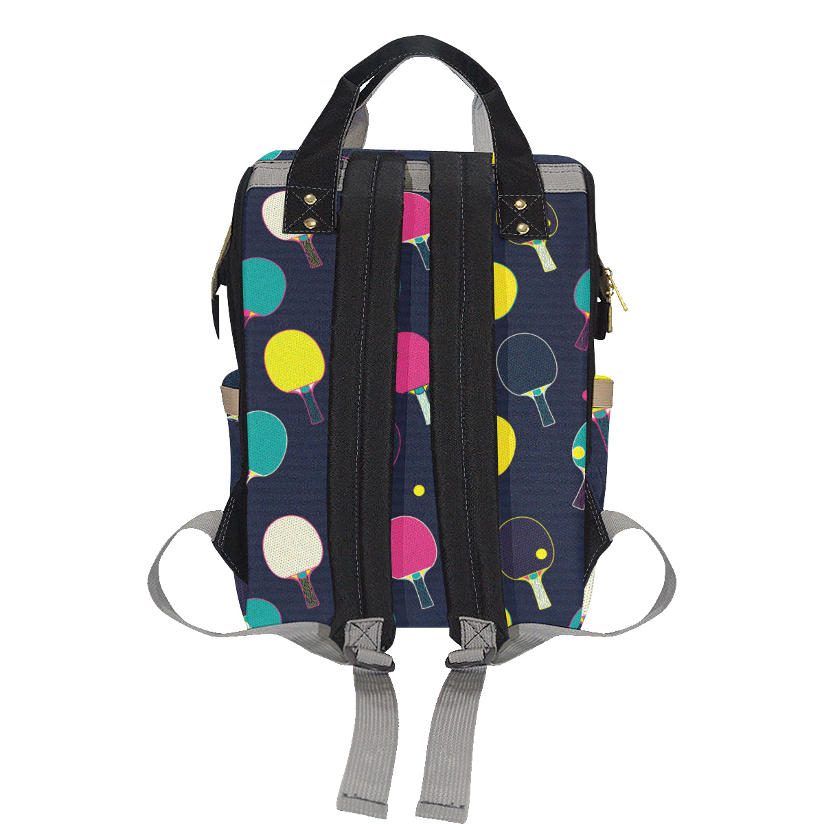 Ping Pong Pattern Print Design A04 Diaper Bag Backpack