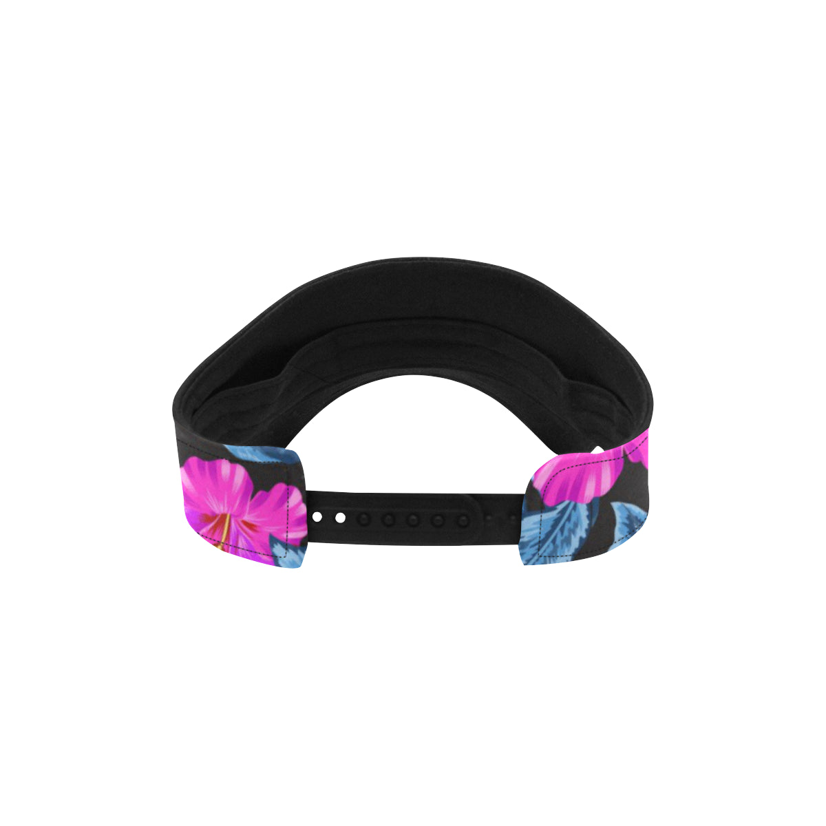 Neon Pink Hibiscus Pattern Print Design HB015 Unisex Sun Visor