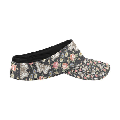 Butterfly Flower Pattern Print Design 07 Unisex Sun Visor