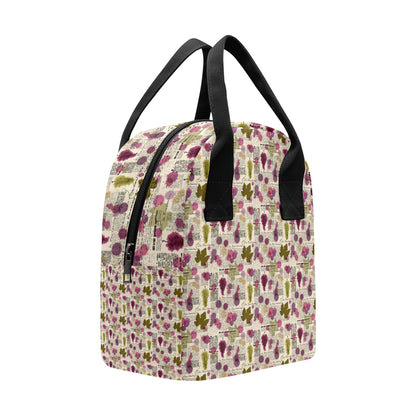 Wine Style Design Print Insulated Lunch Bag