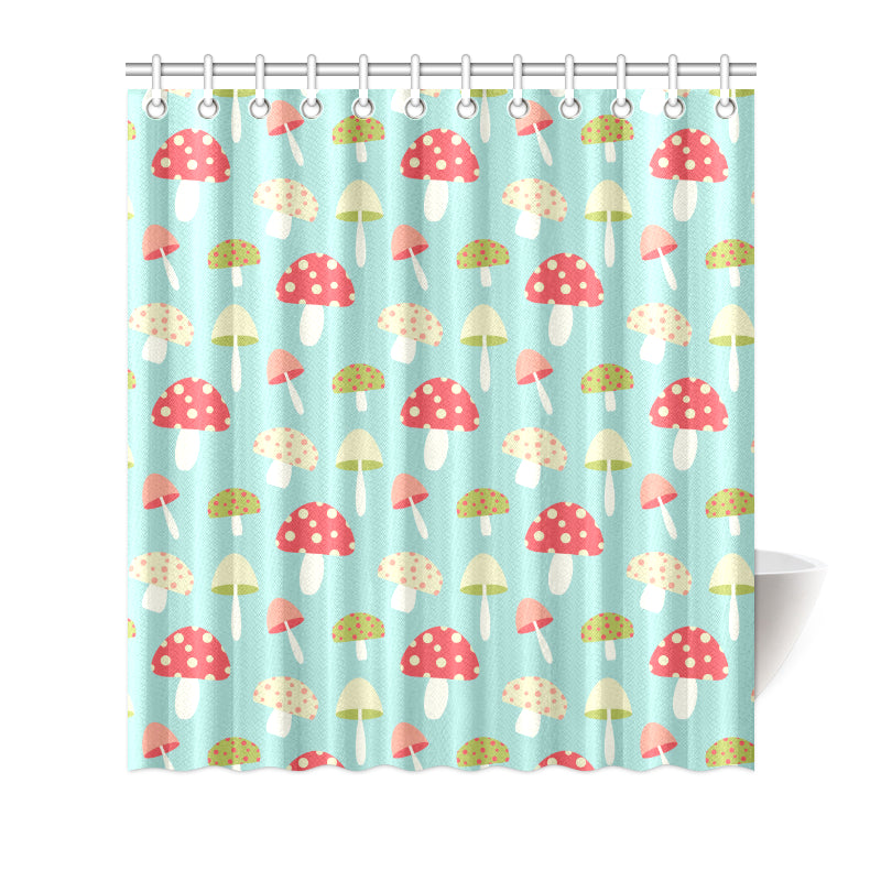 Mushroom Pattern Print Design A01 Shower Curtain