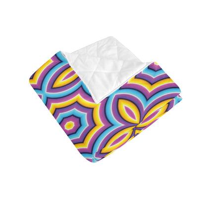 Optical illusion Pattern Print Design A03 Premium Quilt
