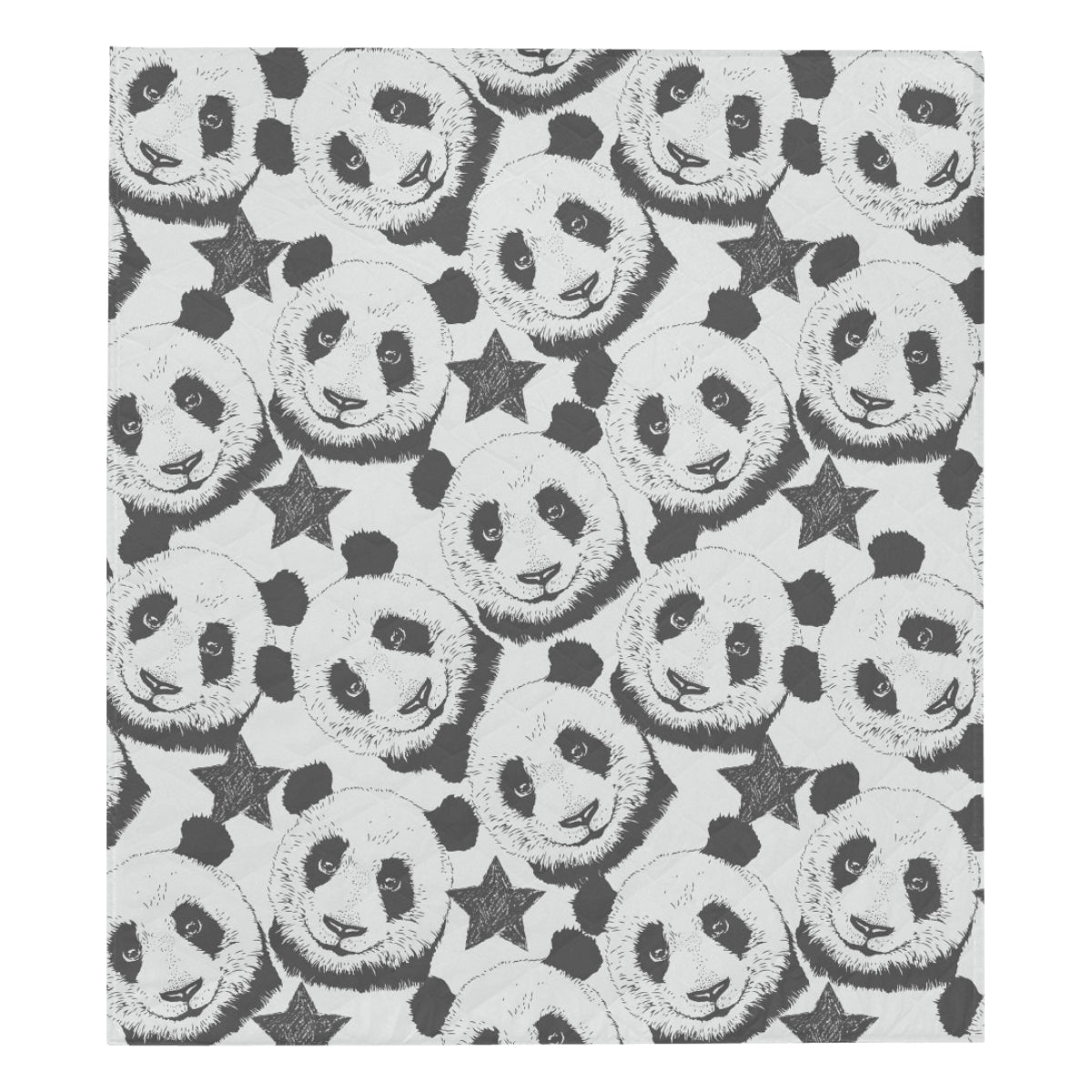 Panda Pattern Print Design A02 Premium Quilt