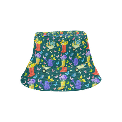 Gardening Pattern Print Design G08 Unisex Bucket Hat