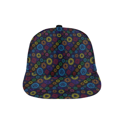 Chakra Colorful Print Pattern Snapback Cap