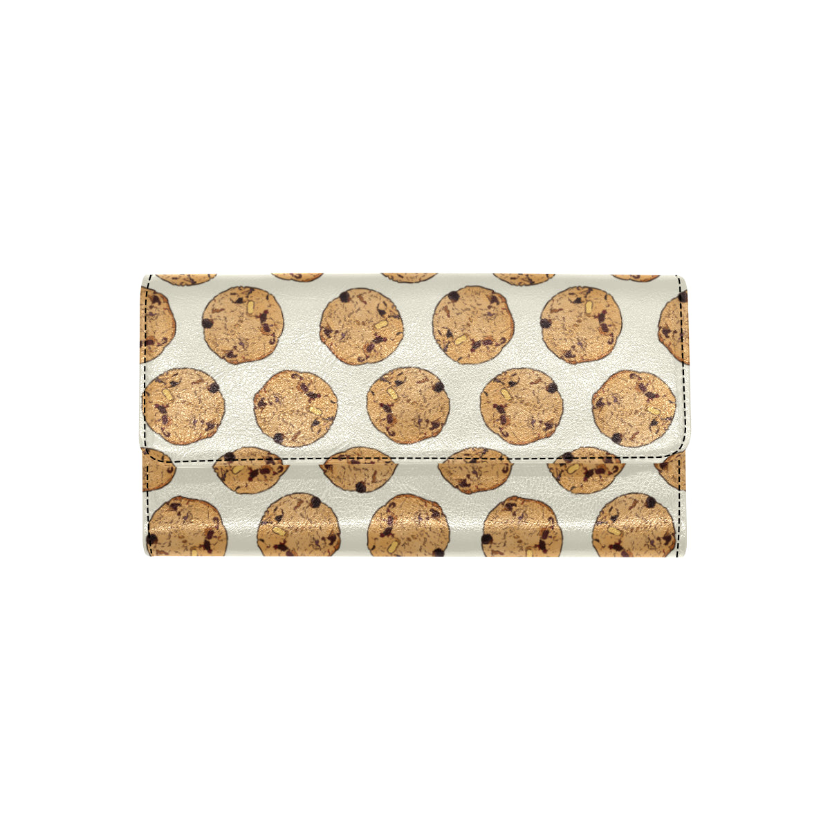 Cookie Pattern Print Design 05 Women's Trifold Wallet