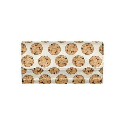 Cookie Pattern Print Design 05 Women's Trifold Wallet