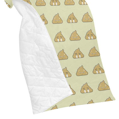 Poop Emoji Pattern Print Design A04 Premium Quilt