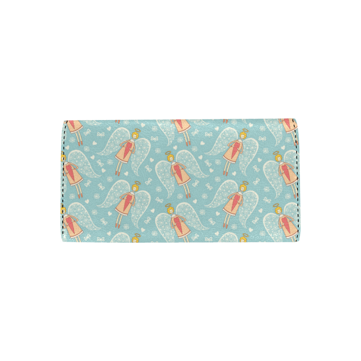 Angel Pattern Print Design 01 Women's Trifold Wallet