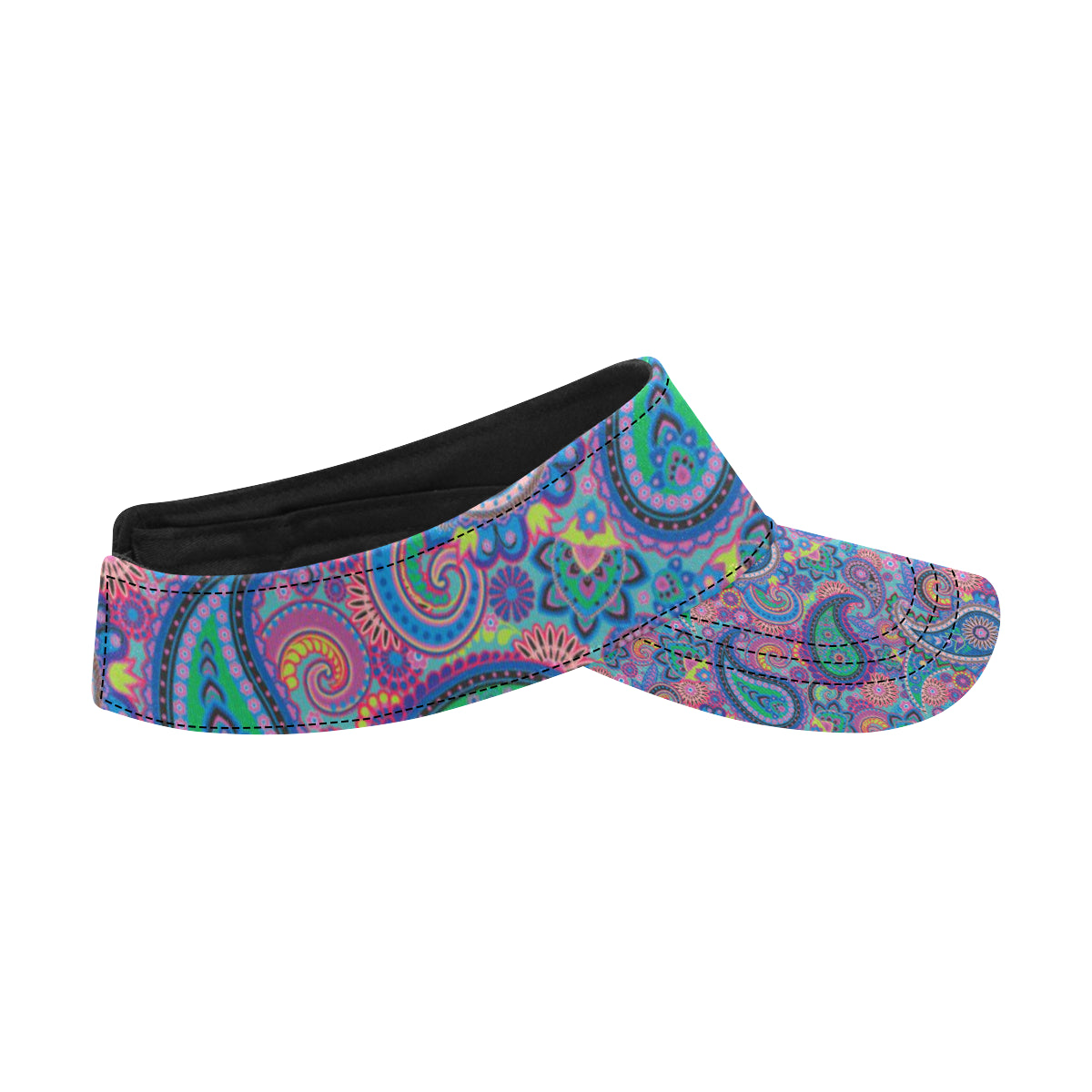 Paisley Colorful Pattern Print Design A02 Unisex Sun Visor