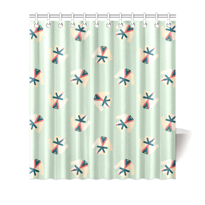 Karate Pattern Print Design 02 Shower Curtain