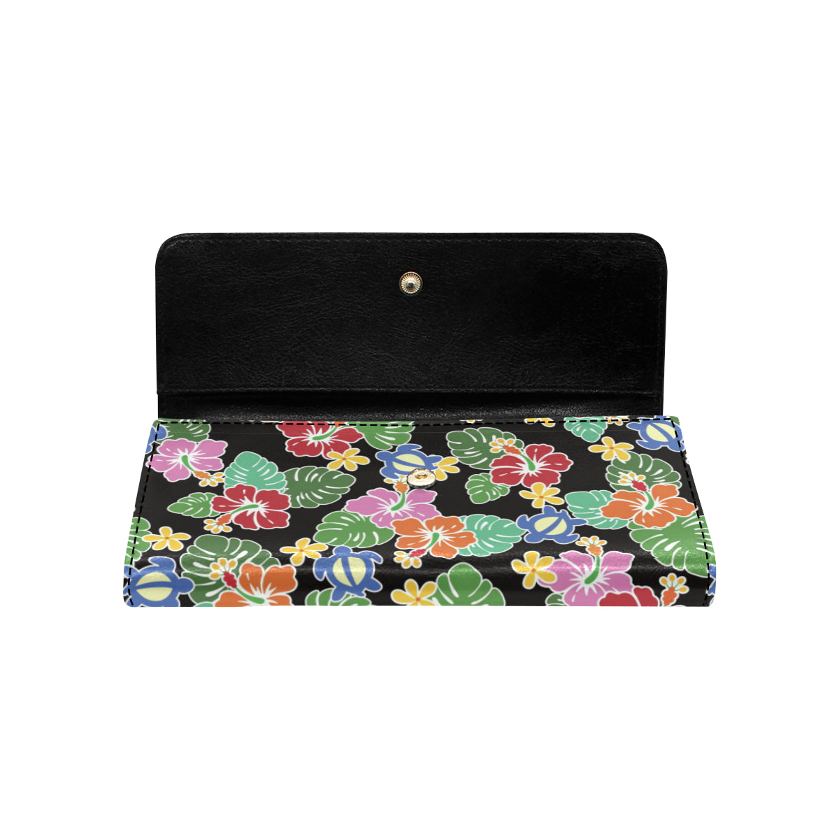 Hawaiian Themed Pattern Print Design H010 Women's Trifold Wallet