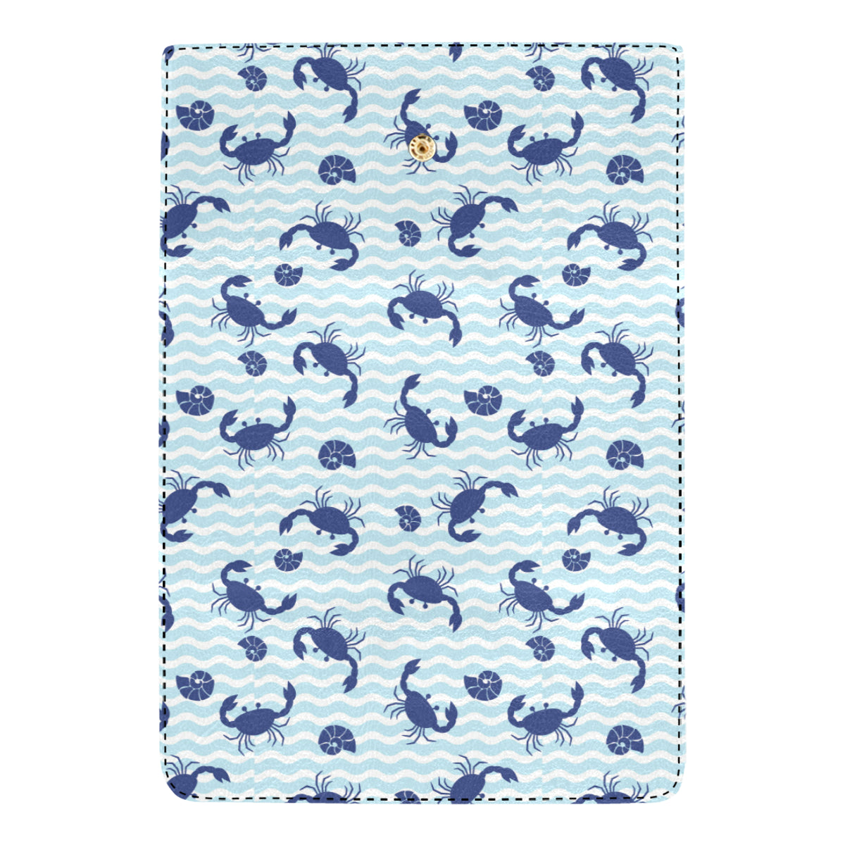 Crab Pattern Print Design 04 Women's Trifold Wallet