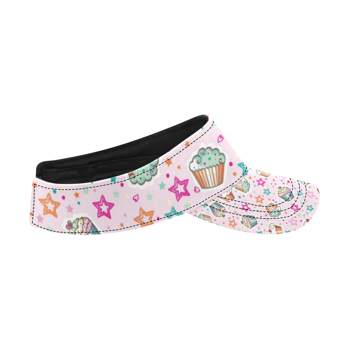 Cupcake Pattern Print Design CP03 Unisex Sun Visor