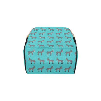 Donkey Pattern Print Design 01 Diaper Bag Backpack