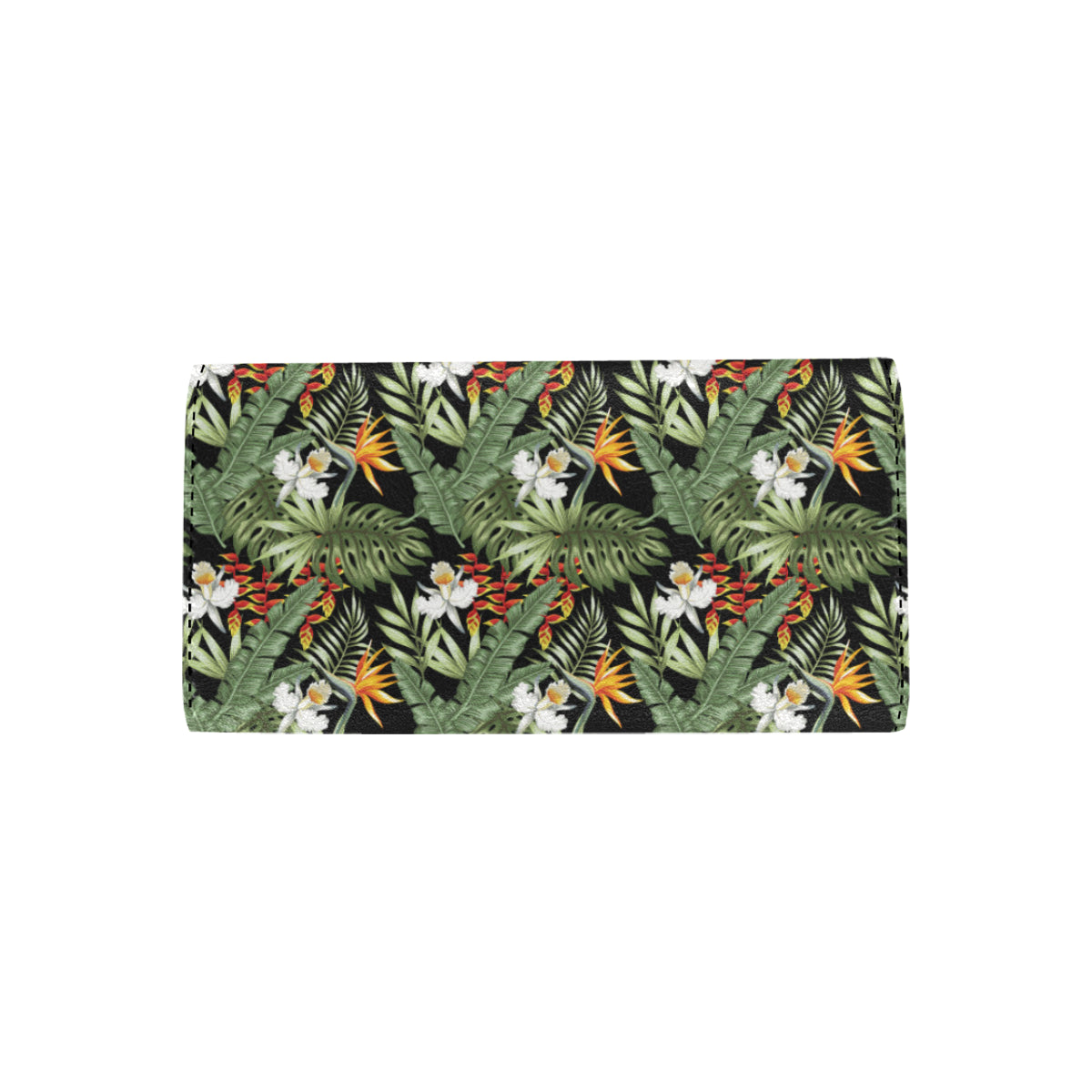 Bird Of Paradise Pattern Print Design 02 Women's Trifold Wallet