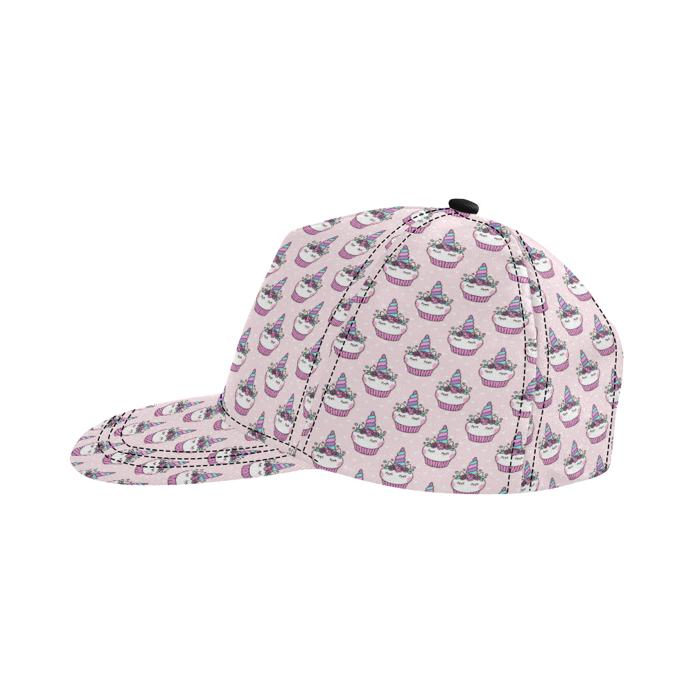 Cupcakes Unicorn Print Pattern Snapback Cap