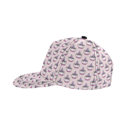 Cupcakes Unicorn Print Pattern Snapback Cap