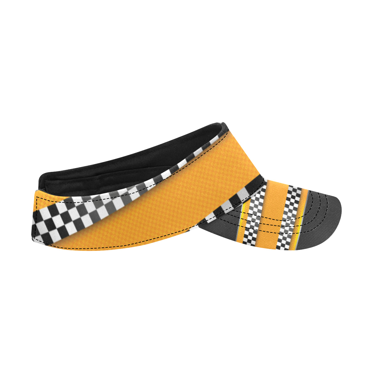 Checkered Pattern Print Design 01 Unisex Sun Visor