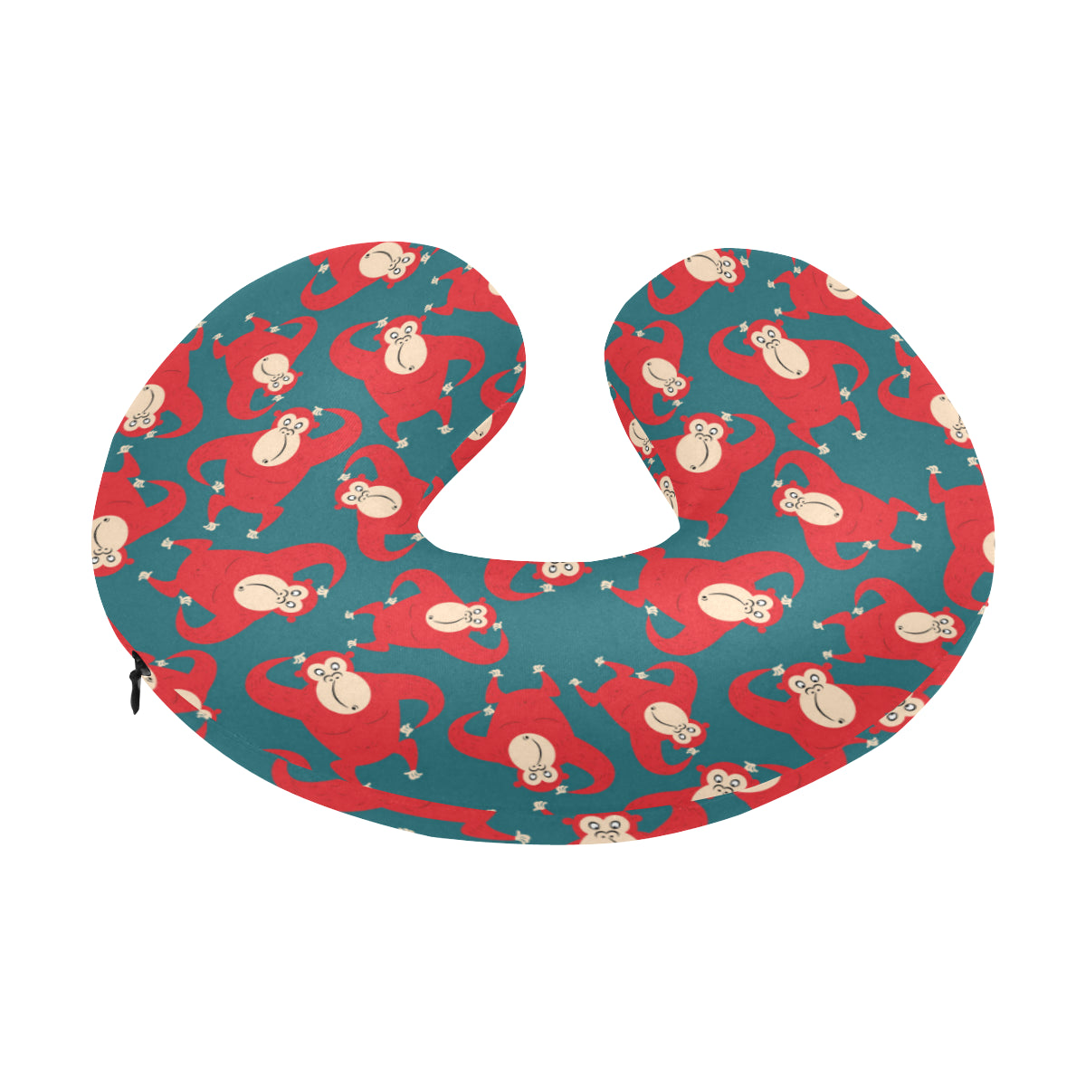 Chimpanzee Pattern Print Design 04 U-Shaped Travel Neck Pillow