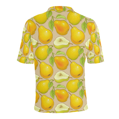Pear Pattern Print Design PE05 Men Polo Shirt