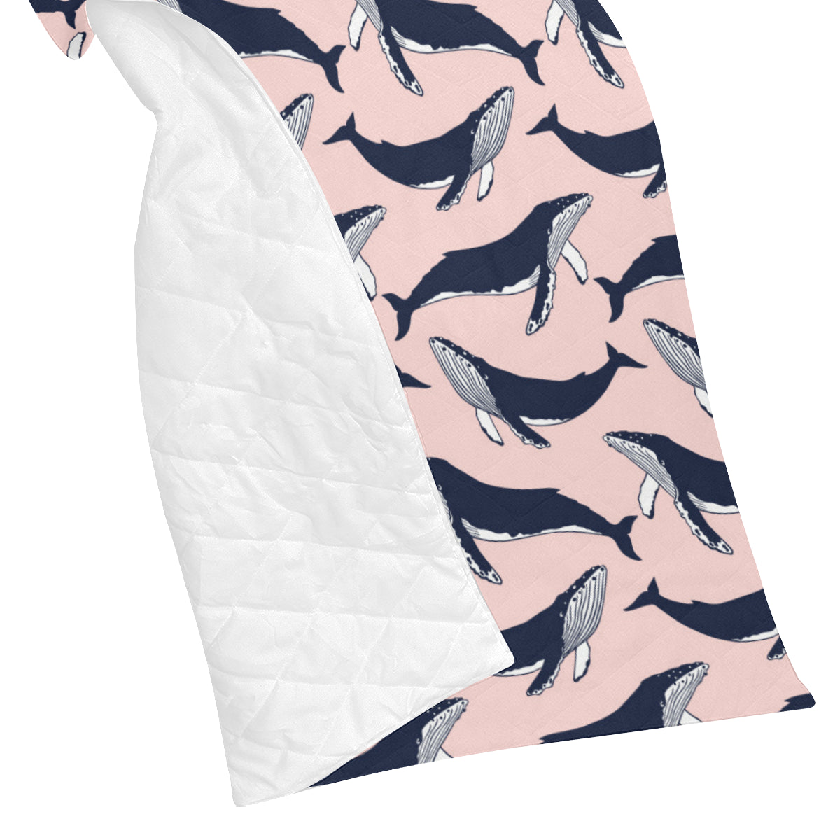 Humpback Whale Pattern Print Design 02 Premium Quilt