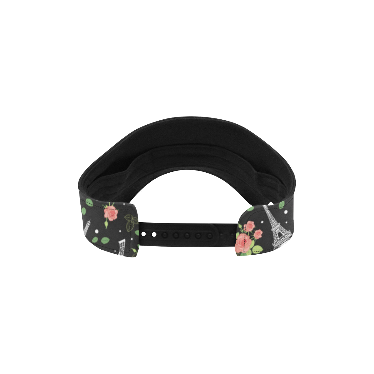 Eiffel Tower Rose Print Unisex Sun Visor