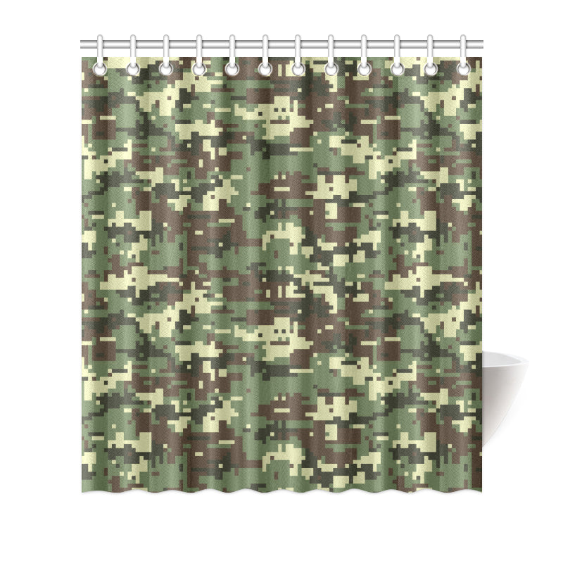ACU Digital Army Camouflage Shower Curtain