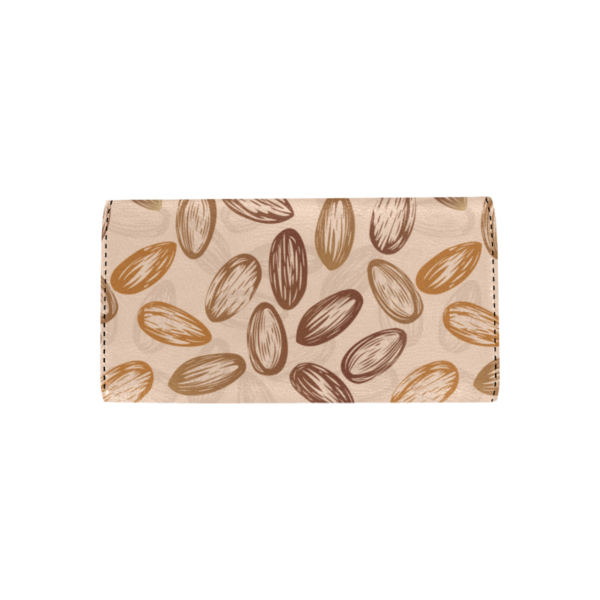 Almond Pattern Print Design 02 Women's Trifold Wallet