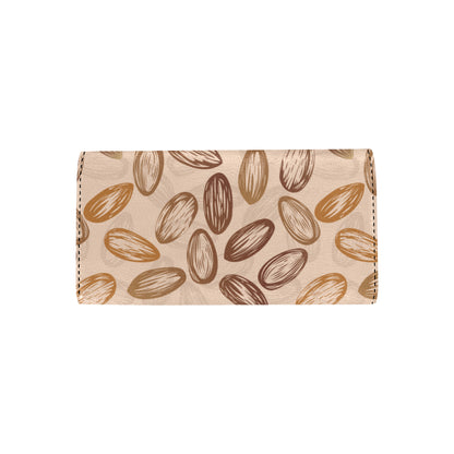 Almond Pattern Print Design 02 Women's Trifold Wallet