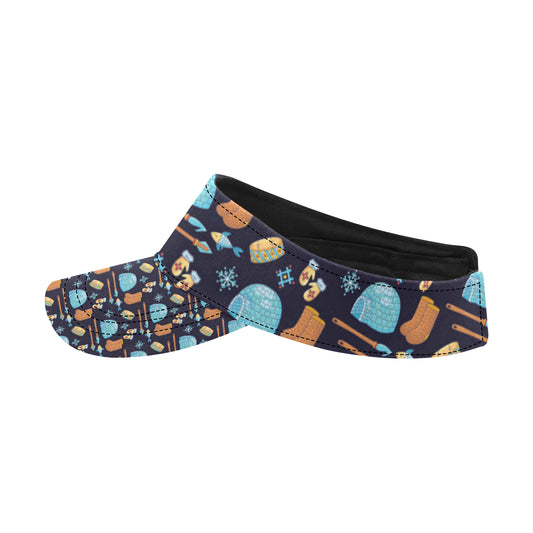 Eskimo Pattern Print Design 02 Unisex Sun Visor